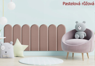 Čalouněný Plotek Matt Velvet 61 pastelová růžová