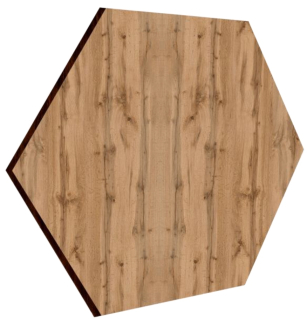 MDF panel Heksagon 30x26cm Dub Wotan
