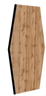 MDF panel Šestiúhelník 60x30cm Dub Wotan
