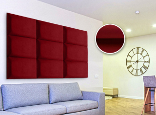 Čalouněný panel Riviera 61 červená