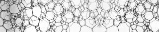 Kuchyňský panel ABS plast Molecules 3000x600mm 1,5mm