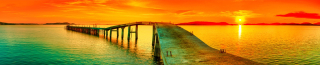 Kuchyňský panel ABS plast Amber sunset 3000x600mm 1,5mm