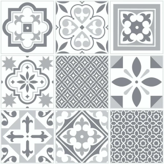 Vinylový samolepící čtverec Oriental Tiles 30,5x30,5cm