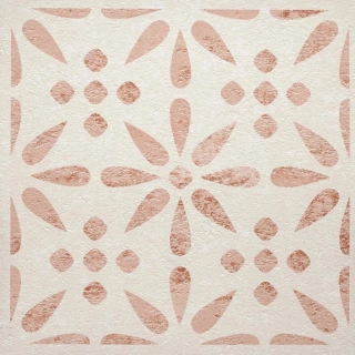 Vinylový samolepící čtverec Vintage Flowers 30,5x30,5cm