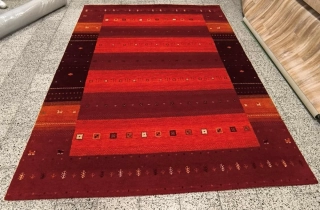 Ručně tkaný vlněný koberec Traditionell Salo 240x340cm – severský vzor 100% střižní vlna