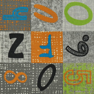 Jutex Dětský metrážový koberec Alphabet