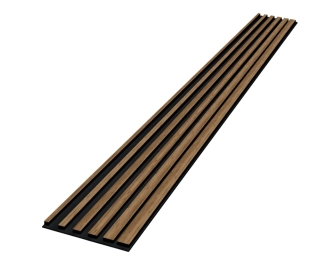 Lamelový obklad akustický 265x30cm Dub Wotan asimetrický