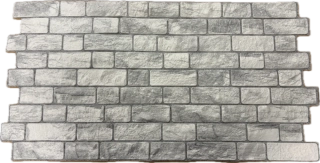 3D obkladový omyvatelný panel PVC Kámen šedivý (958x495mm)