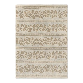 Kusový koberec Sanderson Anaar Flax 148001 – vlněný, béžový